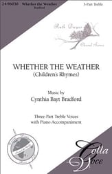 Whether the Weather Three-Part Treble choral sheet music cover